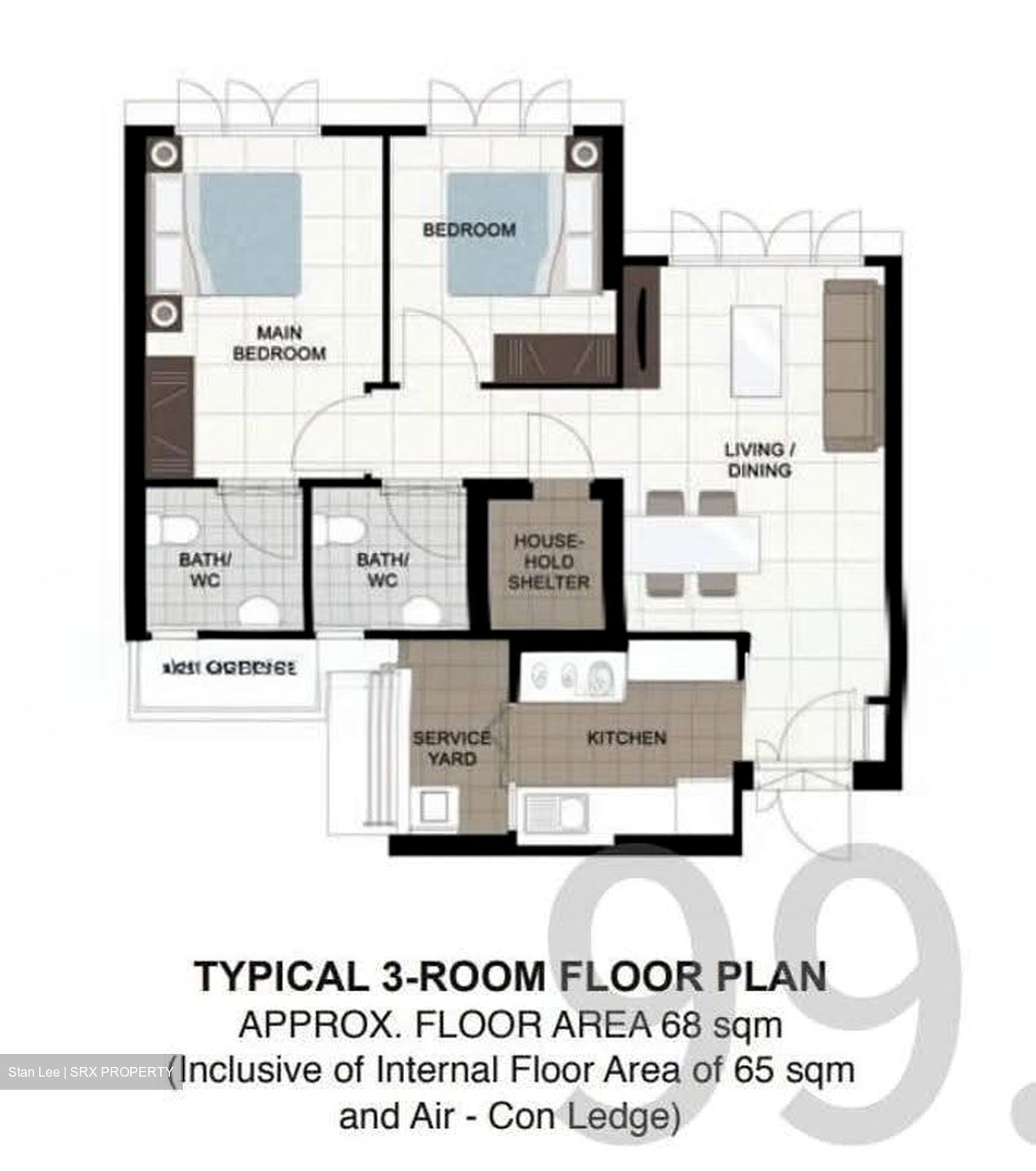Blk 471C Fernvale Rivergrove (Sengkang), HDB 3 Rooms #613820181
